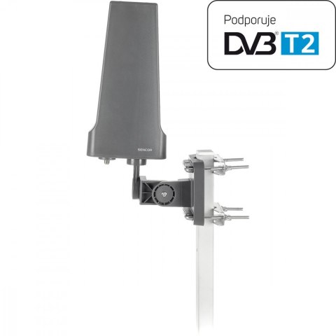 Antena zewnętrzna SDA 502 DVB-T2/T 20dB, 75 Ohm, 4G LTE Sencor