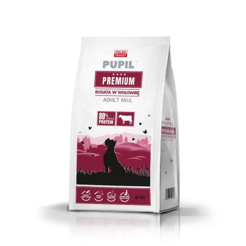 PUPIL PREMIUM M&L bogata w wołowinę 12kg