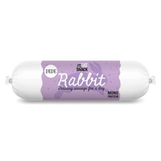 Paka Zwierzaka Pepe kiełbaski meat snack królik 200g