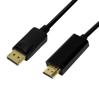 Kabel DisplayPort 1.2 do HDMI 1.4, 2m Czarny LogiLink