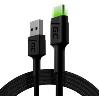 Kabel GC Ray USB - USB-C 120 cm, podświetlenie LED Green Cell