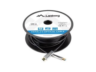 Kabel HDMI M/M v2.0 CA-HDMI-20FB-1000-BK 100m czarny Lanberg
