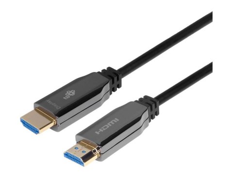 Kabel HDMI v2.0 hybrydowy optyczny światłowodowy 20m TB