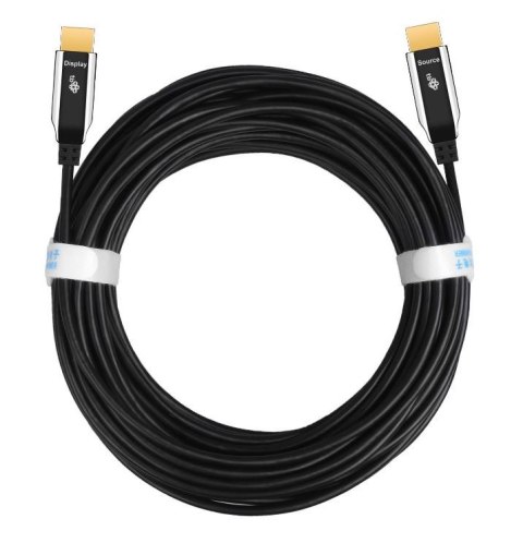 Kabel HDMI v2.0 hybrydowy optyczny światłowodowy 20m TB