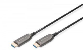 Kabel połączeniowy hybrydowy HDMI AOC | HDMI-A męski-męski | HDMI 2.1 | UHD-2 8K@60Hz | 48Gbps |HDR, eARC, HDCP 2.2, CEC | 30m