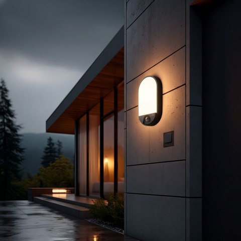 Lampa Led z czujnikiem ruchu 15W MCE340 GR Maclean