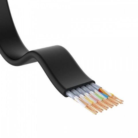 Kabel HDMI High Speed 2.0 4K 60Hz płaski; C11063BK-2M