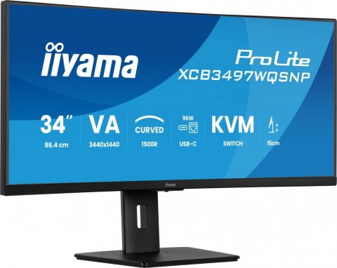 Monitor 34 cale XCB3497WQSNP-B1 + Norton Small Business card 250G PL