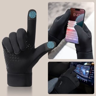 Rękawiczki z dotykowymi końcówkami M - czarne Tech-Protect