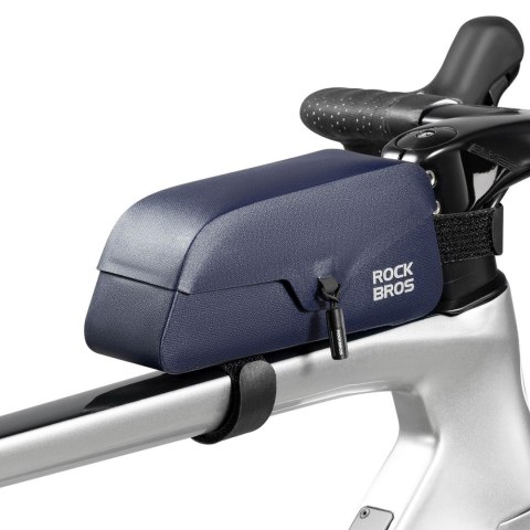 Torba rowerowa na ramę wodoodporna z magnetycznym zapięciem 0.9L - niebieska ROCKBROS