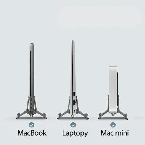Uchwyt grawitacyjny stojak na MacBooka SMS-300 srebrny