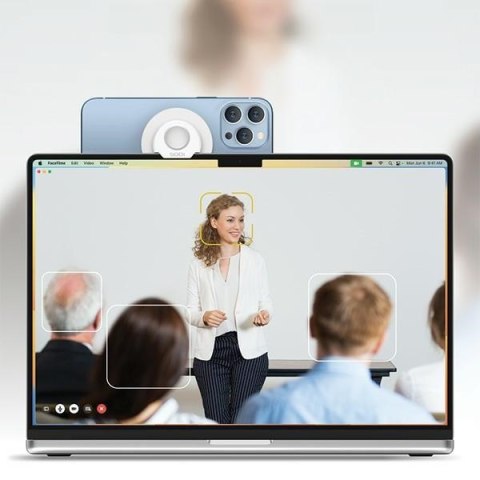 Uchwyt indukcyjny do MacBooka MagSafe BM-300 biały