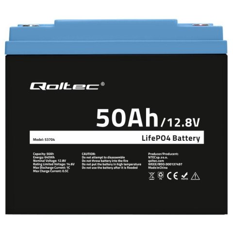 Akumulator LiFePO4 | 12.8V | 50Ah | 640Wh | BMS
