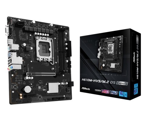 Płyta główna H610M-HVS/M.2 D5 GEN5 s1700 2DDR5 DP/HDMI mATX