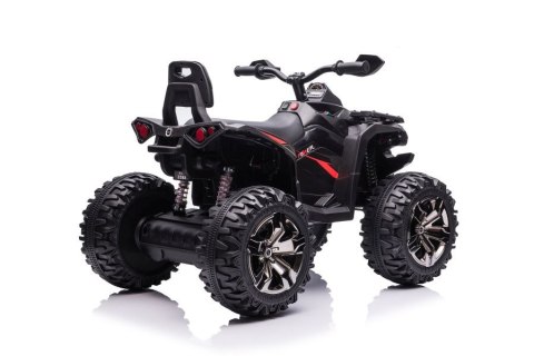 Quad Na Akumulator Z Oparciem QLS-3288 ŚwIatła LED MP3 Czarny LEAN CARS