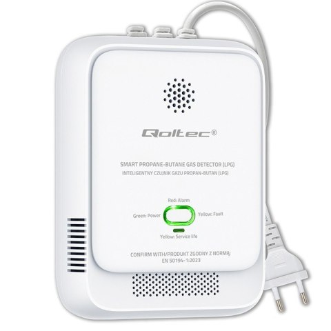Czujnik wycieku gazu Propan-Butan | detektor LPG | alarm 85dB | LED