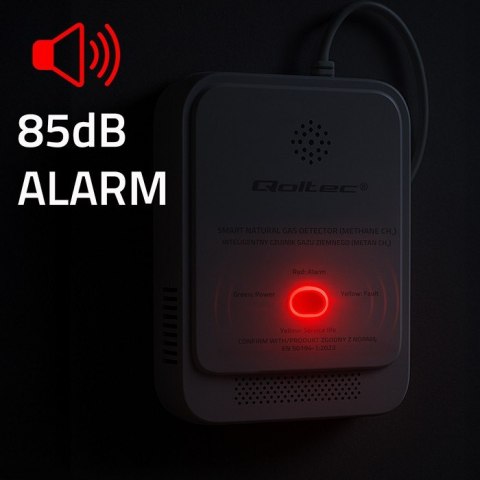 Czujnik wycieku gazu ziemnego | detektor CH4 | NG | alarm 85dB | LED