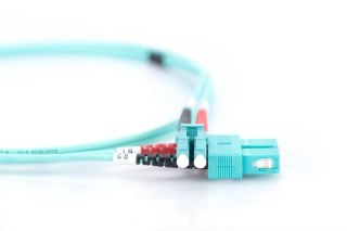 Patchcord światłowodowy FO LC-SC MM 50/125 OM3 duplex LSOH 3m Digitus