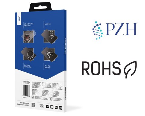 Szkło Hybrydowe FlexibleGlass iPhone 13/13 Pro 3MK