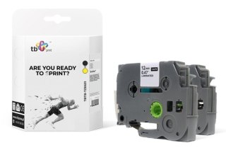 Taśma TBTB-TZE631 Brother Czarny na Żółtym 12x8mm 2 szt. TB Print