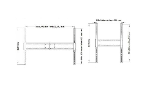 Uchwyt ścienny LFD-W1500 Neomounts