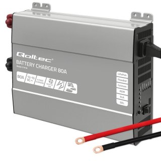 Inteligentna ładowarka do akumulatorów LiFePO4 AGM GEL SLA | 80A | 12V