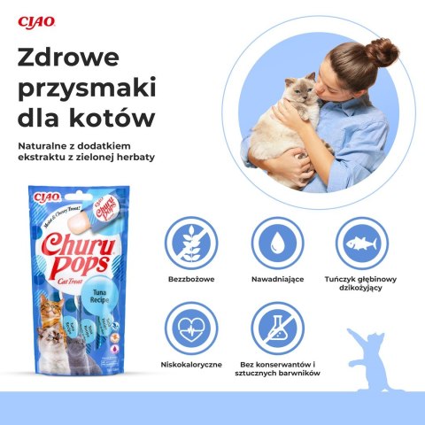 Przysmak CHURU Pops Tuńczyk dla kota 4x14g