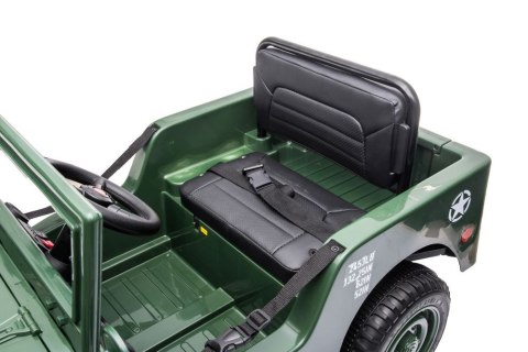 Auto Na Akumulator JH-103 Wojskowa Zieleń 4x4 LEAN CARS