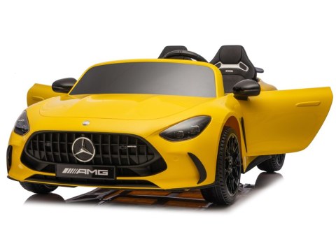 Auto Na Akumulator Mercedes GT63 AMG DK-GT63 24V LCD Żółty LEAN CARS
