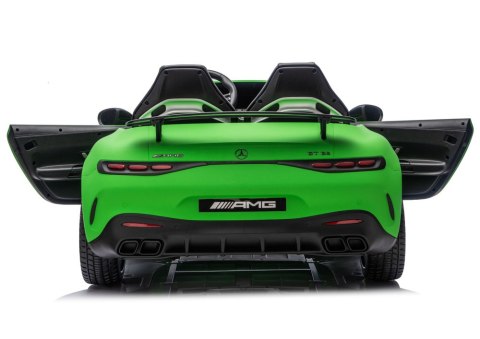 Auto Na Akumulator Mercedes GT63 AMG DKGT63 24V Cichy Silnik Matowy Zielony LEAN CARS