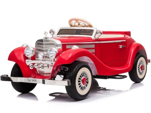 Auto Na Akumulator Mercedes Benz 540K Klasyk Premium LED MP3 Czerwony LEAN CARS