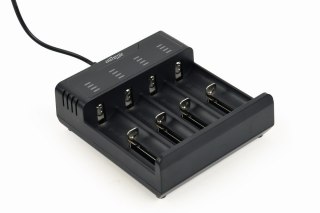 Ładowarka akumulatorów USB Ni-MH + Li-ion, czarna