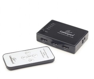 Przełącznik HDMI z pilotem - pięć nadajników jeden odbiornik