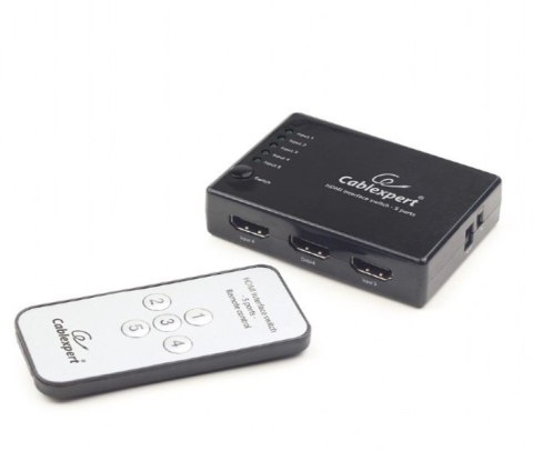 Przełącznik HDMI z pilotem - pięć nadajników jeden odbiornik