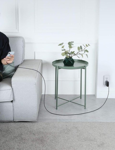 CB-CL03 kabel Lightning - USB-C 2m MFi Apple USB-PD nylonowy oplot czarny AUKEY