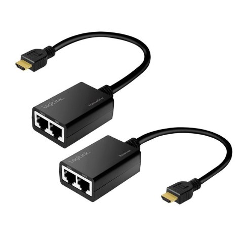 Extender HDMI do 30m, 1080p/60Hz, 0.3m LogiLink