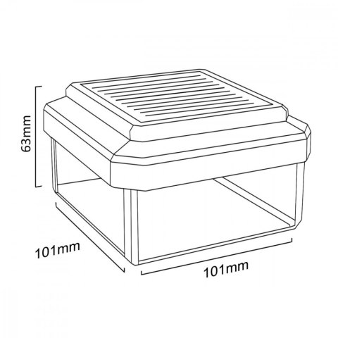 Lampa solarna na słupek 100x100 GB128 GreenBlue