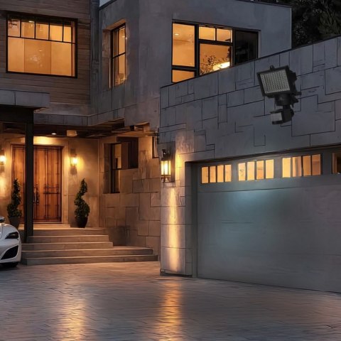 Naświetlacz solarny LED z czujnikiem IP44 MCE442 Maclean