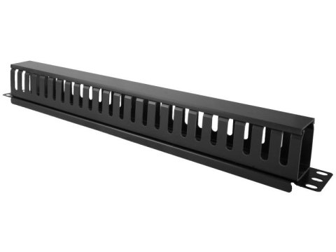 Organizator kabli 1U 19" z pokrywą maskującą ALANTEC