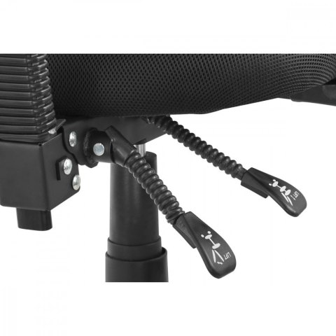 Siatkowe krzesło biurowe z wysokim oparciem Ergo Office ER-413 Maclean