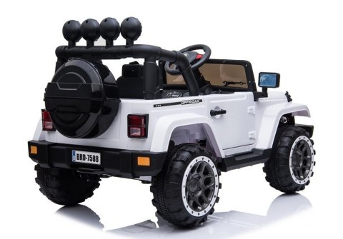 Auto Na Akumulator Jeep BRD-7588 Światła LED MP3 Pilot Biały 4x4 LEAN CARS