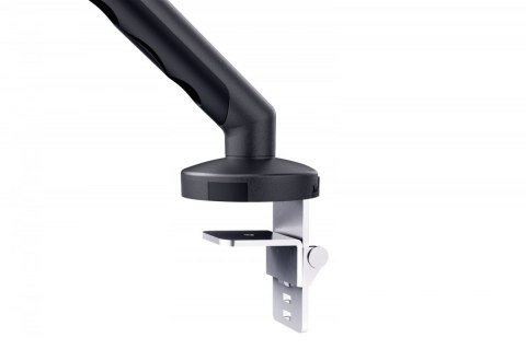 Ramię biurkowe pojedyncze z zaciskiem i sprężyną mechaniczną 1x LCD max. 35" 10kg, VESA: 75x75, 100x100, czarne