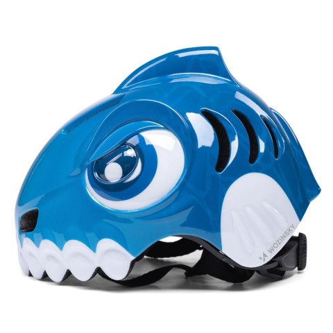 Kask rowerowy dziecięcy 52-56 cm - niebieski dinozaur WOZINSKY