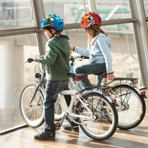 Kask rowerowy dziecięcy lekki 50-54 cm - czerwony smok WOZINSKY