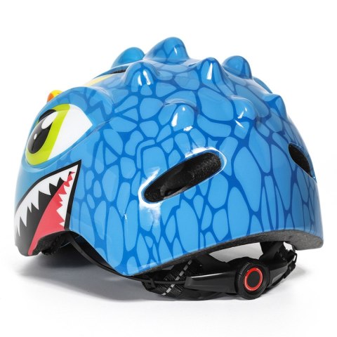 Kask rowerowy dziecięcy lekki 50-54 cm - niebieski smok WOZINSKY
