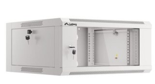 Szafa instalacyjna RACK wisząca 19 cali 4U 600 szara WFFA-5604-10S