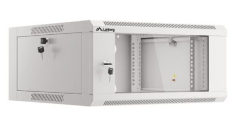 Szafa instalacyjna RACK wisząca 19 cali 4U 600 szara WFFA-5604-10S
