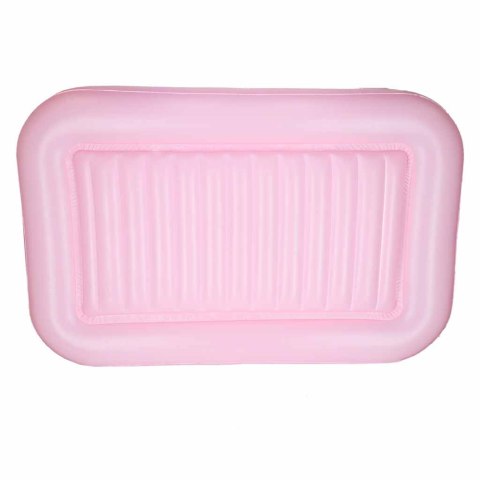 Materac dmuchany do pływania, leżak do opalania z poduszką różowy Kik Sp. z o. o. Sp. k.