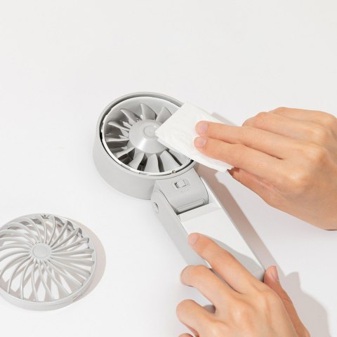 Mini wentylator wiatrak ręczny USB-C 3600mAh - szary