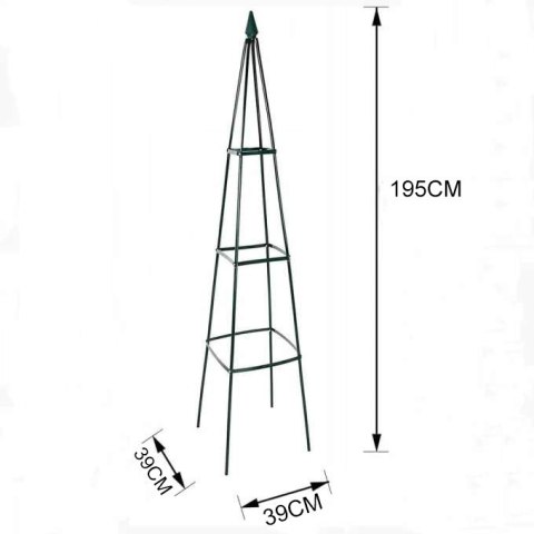 Pergola podpora LUARO ogrodowa na kwiaty stojak na róże pnące piramida metalowa Kik Sp. z o. o. Sp. k.